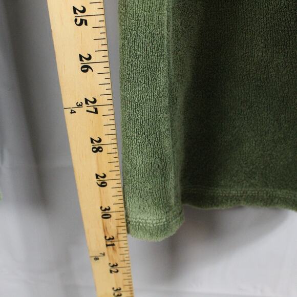Vintage Y2K Juicy Couture M L Terry Cloth Tracksuit Flare Green Cargo Pocket - Picture 15 of 16